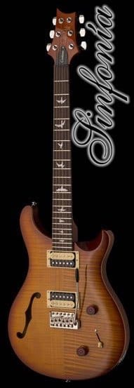 guitarra electrica prs se custom 22 semi-hollow vintage sunburst