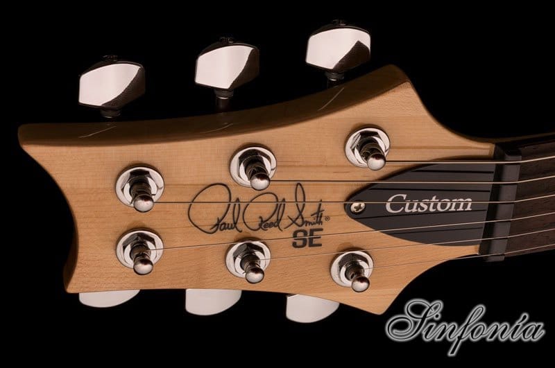 guitarra electrica prs se custom 24 lefty clavijero