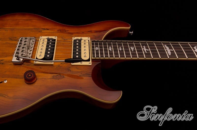 guitarra electrica prs se custom 24 splated maple tuner