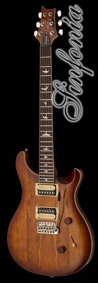 guitarra electrica prs se custom 24 splated maple vintage sunbrust