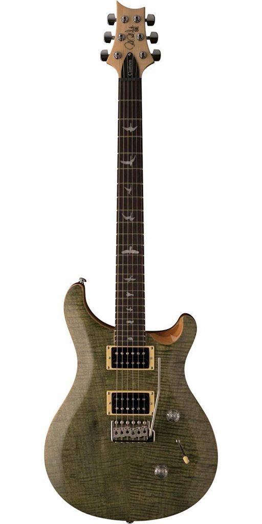 guitarra electrica prs se custom24 trampas green