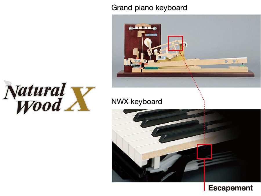 teclado mejorado natural wood x yamaha p515