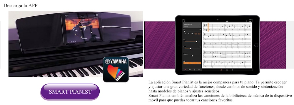 aplicacion YAMAHA SMART PIANIST