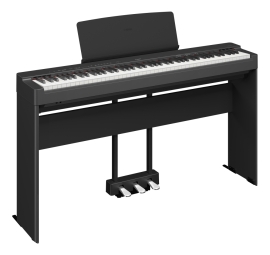 Piano YAMAHA 88 teclas negro P225b con soporte y pedalera
