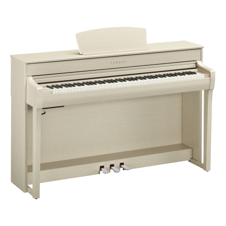 Piano Yamaha Clavinova color blanco ceniza CLP735WA