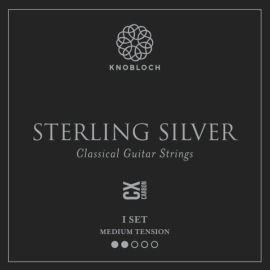 Juego cuerdas Knobloch carbono sterling silver media 300SSC 