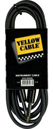 Cable Yellow cable jack 6 3 mono jack 6 3 mono 1 mt ECO GP61