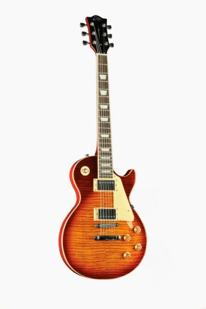 Guitarra Eko lp VL480 aged cherry sunburst flamed