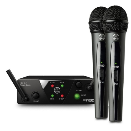 Sistema Microfonos AKG dual vocal s h band ISM2 3