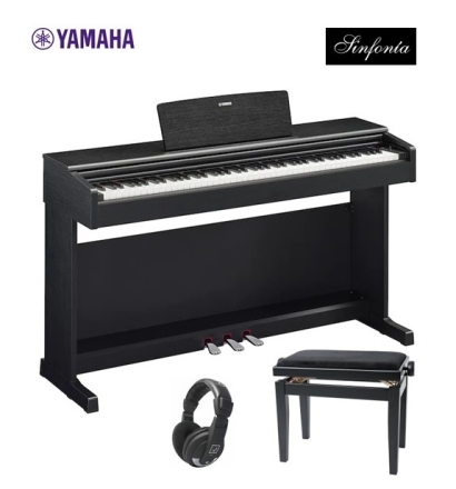 Pack piano Yamaha YDP165 Negro   Banqueta   Auriculares