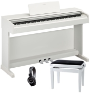 Pack piano Yamaha YDP145 Blanco   Banqueta   Auriculares