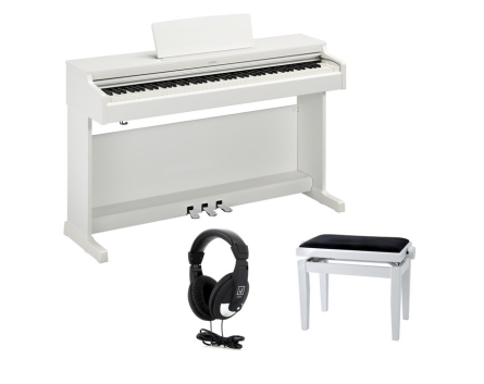 Pack piano Yamaha YDP165 Blanco   Banqueta   Auriculares