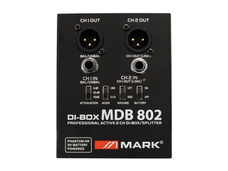Caja Mark inyeccion activa dos canales MDB 802