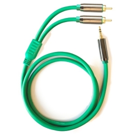 Cable ZZIPP mini jack 3 5 st a 2 rca 1 5 m YPZZR150
