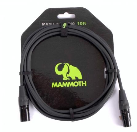 Cable Mammoth xlr m xlr h 3 mts M10