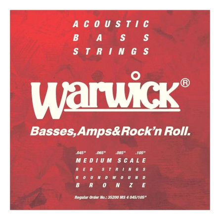 Juego cuerdas Warwick bajo acustico 45 105