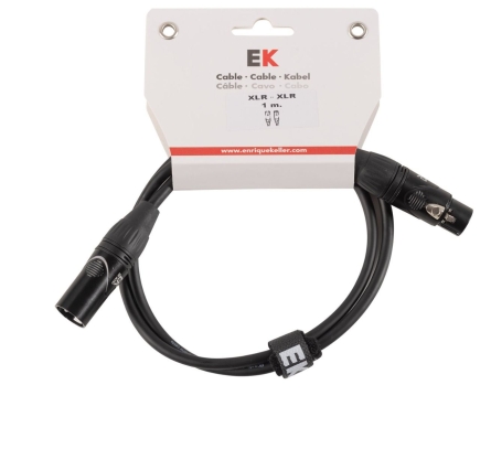 Cable EK XLR m   XLR h 1 mt Pxx0011