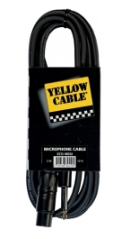 Cable Yellow cable XLR h  jack 6 3 mono 3 mts ECO M03J